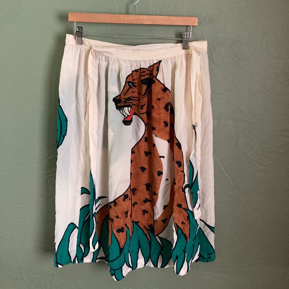 Vintage Silk Wrap Skirt